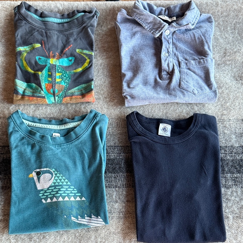 Kids Graphic Tees and Polo Shirt Set